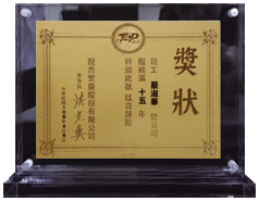 純金箔獎牌-資深員工_脫普